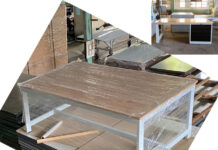 Bàn thao tác KT: W2000xD1000xH800mm