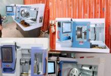 Máy phay mặt mâm la răng xe ô tô công nghệ AI tiếng việt SNY9800