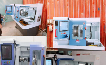 Máy phay mặt mâm la răng xe ô tô công nghệ AI tiếng việt SNY9800