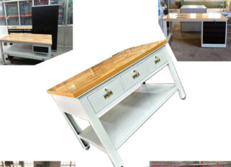 Bàn nguội 3 ngăn KT: 1800Wx750Dx80Hmm