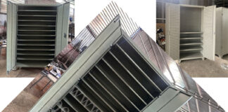 Tủ dụng cụ 2 cánh 11 khay KT: 850Wx500Dx1850Hmm sơn tĩnh điện