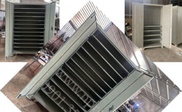 Tủ dụng cụ 2 cánh 11 khay KT: 850Wx500Dx1850Hmm sơn tĩnh điện