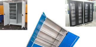 Tủ đồ nghề 2 cánh KT: W1100xD500xH1800mm