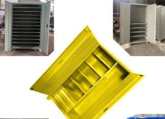 Tủ đồ nghề 2 cánh 2 ngăn 4 khay KT: 1050Wx500Dx1800Hmm