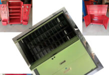 Tủ linh kiện 48 ngăn có cánh