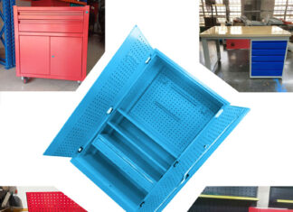 Tủ đồ nghề 2 cánh 2 ngăn kéo 1 khay KT: 1000Wx500Dx1800Hmm