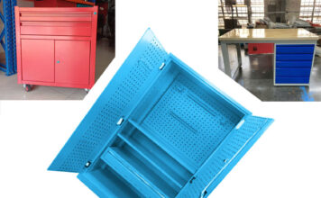 Tủ đồ nghề 2 cánh 2 ngăn kéo 1 khay KT: 1000Wx500Dx1800Hmm