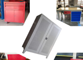 Tủ dụng cụ 2 cánh 5 ngăn KT: W1100xD550xH1800mm