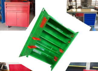 Tủ treo dụng cụ 2 cánh 6 ngăn