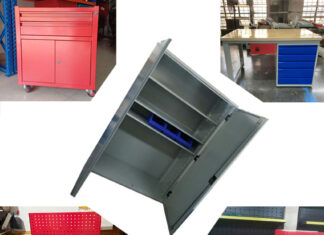 Tủ dụng cụ 2 cánh 3 khay KT: 950Wx500Dx1800Hmm