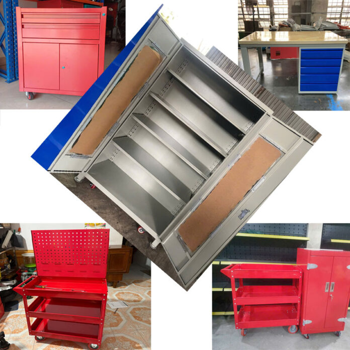 Tủ dụng cụ 2 cánh 4 khay KT1000Wx500Dx1800Hmm