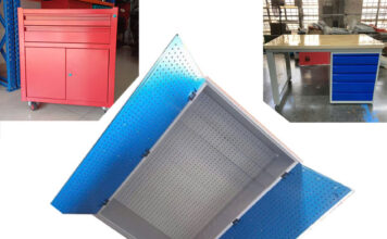Tủ treo đồ nghề 2 cánh KT: W1000xD510xH1800mm