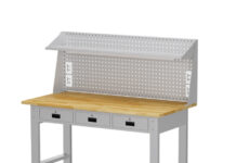 Bàn thao tác 3 ngăn kết hợp bảng treo KT: W1500xD1000xH800/1800mm