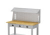 Bàn thao tác 3 ngăn 1 sàn bảng treo KT: W1500xD750xH800/1800mm