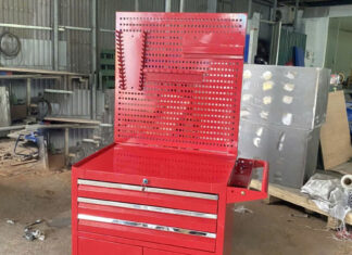Tủ đồ nghề 3 ngăn 2 cánh bảng treo