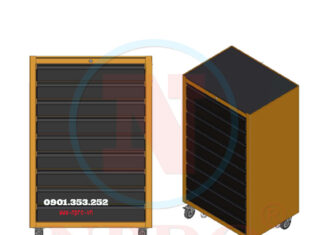 Tủ đồ nghề 9 ngăn KT: W700xD550xH1190/1320mm