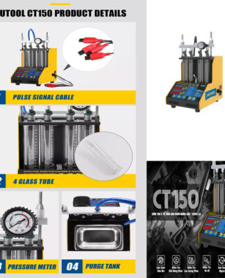 Máy kiểm tra vệ sinh Kim Phun Xăng Xe Máy Autool CT150