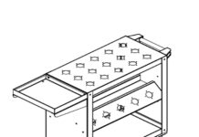 Kệ để BT30 2 tầng để dao