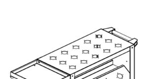 Kệ để BT30 2 tầng để dao